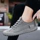 thumbnail image 5 of Zapatos casuales de seda de hielo Baotou de tela de paraguas para hombre, zapatillas de deporte de lona Wmkox8yii 123q2533, 5 of 9