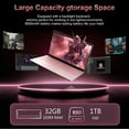 thumbnail image 6 of 15.6" Laptop,Intel N95,32GB RAM,1TB SSD,Windows 11 Pro Work Computer,Fingerprint Reader,Backlit Keyboard,Rose, 6 of 8