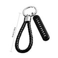 thumbnail image 2 of VONKY Car Key Ring Anti-lost Rubber Keyring Knitted Portable Car Key Chain, Black Number Plate and Black Keyring, 2 of 8