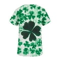 thumbnail image 5 of Gamivast St Patricks Day Scrubs for Women Funny Graphic V Neck Short Sleeve Tops Casual Loose Tunic Scrub with Pockets Holiday T Shirts S-5Xl, 5 of 6