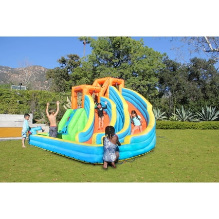 my 1st splash and slide