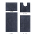 thumbnail image 3 of Better Trends 4 Piece Bathroom Rug Set 100% Polyester Bath Rug, Water Absorbent Non-Slip Bath Mat Machine Washable Micro Plush Collection - Charcoal, 3 of 6