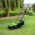 thumbnail image 3 of Aimee Lii 14 Inch Electric Push Lawn Corded Mower with Grass Bag for Garden Yard, Green, 3 of 10