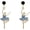 Blue, variant on Sweet Dancing Long Stud Earrings Temperament Inlay Rhinestone Ballerina Drop Dangle Earrings for Women Jewelry[x9010]