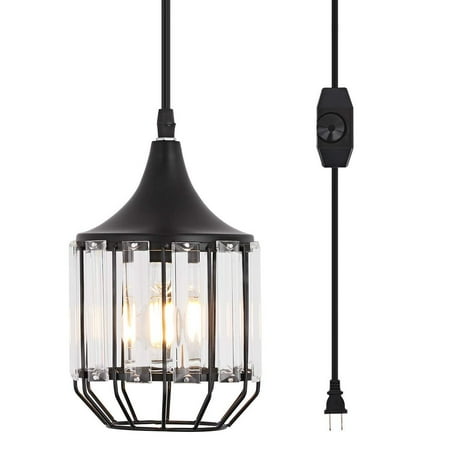 Hanging Lamps Swag Lights Plug In Pendant Light 16 Ft Cord And Chain Cage Line On Off Dimmer Switch For Kitchen Island Hanging Lamps Swag Lights Plug In Pendant Light 16 Ft Cord And Chain Cage Line On Off Dimmer Switch For Kitchen Island