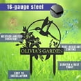 thumbnail image 4 of KAINSY Custom Metal Garden Sign, Personalized Name Sign for Garden, Hummingbird Yard Decor, Outdoor Gardening Home Sign, Garden Stake Gifts for Plant Lovers(10inches), 4 of 9