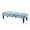Blue Hibiscus Palm Leaves, variant on Whosucclay Blue Golden Marble Print Stretch Dining Bench Cover, Removable Bench Seat Protector Breathable Bench Slipcover Kitchen Rectangle Bench Cover for Dining Room, Living Room