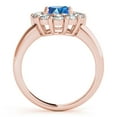 thumbnail image 2 of Aonejewelry 2Ct. Halo Blue Diamond Engagement Wedding Ring In 10K Solid Rose Gold, 2 of 2