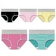 thumbnail image 1 of Braguitas de algodón de cinco piezas de colores a juego para mujer, bragas de cintura grande para mujer, 1 of 6