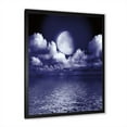 thumbnail image 2 of Designart 'Full Moon Night in Cloudy Sky V' Nautical & Coastal Framed Art Print, 2 of 4