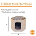 thumbnail image 2 of K&H Pet Products Kittty Sleephouse Cat Bed, Beige, 2 of 5