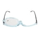 thumbnail image 5 of Gafas de lectura de una sola lente con aumento y lentes intercambiables para maquillaje de ojos para personas mayores, montura azul transparente +4.00, 5 of 14