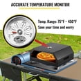 thumbnail image 4 of VEVOR Outdoor Pizza Oven, Stainless Steel Camp Pizza Oven, Pizza Oven Kit with Set of Professional Pizza Baking Tools Including 12" Cordierite Pizza Stone, Pizza Shovel, Pizza Cutter, Thermometer, 4 of 9