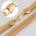thumbnail image 3 of Cadena de oro de 18 quilates, collar de 25 pulgadas, 8 mm, para mujer y hombre, collares y colgantes de color amarillo hueso, 3 of 6