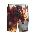 thumbnail image 6 of Daiia Ferocious Dragon Fury Mens Woven Stretch Pajama Short,Short Pajama Pants-Medium, 6 of 7