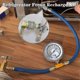 thumbnail image 2 of Refrigerator Freon Recharge Hose With Gauge Kit R134a R12 R22,with Bpv31 Piercing Tap Valve,for A/c, 2 of 5