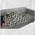 thumbnail image 6 of Geometric Soft Flannel Fleece Throw Blanket, Triangles Squares and Dots Cropped Lines Futuristic Modern Image Artwork, Cozy Plush for Indoor and Outdoor Use, 60" x 80", Black and White, by Ambesonne, 6 of 6