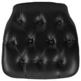 thumbnail image 1 of Bowery Hill Coussin de Chaise Chiavari en Vinyle Rigide Capitonné, Noir, 1 of 2