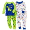 Baby Toddler Boy Tight Fit Cotton Pajama 4pc Set
