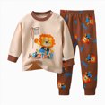 thumbnail image 4 of Gerichy Toddler Boys Girls Christmas Pajamas Dinosaur Jammies Cute Kids Cotton Sleepwear 2Pcs Set 3M-6T, 4 of 4