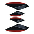 thumbnail image 2 of 4Pcs Universel Voiture Spoiler Canards Épaissi Protection Diffuseur Spoiler Noir, 2 of 8
