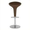 thumbnail image 1 of Safavieh Shedrack 23.2"-31.7" Chrome Steel Bar Stool in Brown, 1 of 5