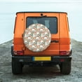 thumbnail image 6 of Sikiie Cute Rabbit Floral PVC Leather Spare Tire Wheel Cover Spare Tire Cover, for Car Truck SUV Camper Trailer Universal Fit(14-17in)-15 inch, 6 of 6