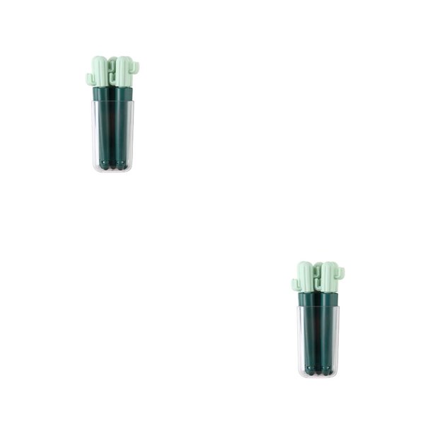Moyic 5 uds. Selladores de bolsa de sellado de Clip, almacenamiento de herramientas de Cactus, abrazaderas de apertura herméticas, Verde claro 2piezas