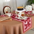 thumbnail image 6 of Table Runner 72 Inches Long for Kitchen Dining, Valentines Dresser Scarf Farmhouse, Dining Table Decorations for Wedding/Parties, Red Love Heart Romantic 14 x 72 In, 6 of 9