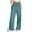 Mint Green#05, variant on Pants for Women Baggy Elastic Waisted Flare Sweatpants Sports Drawstring Pants Pleated Joggers with Pockets Palazzo Trousers