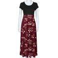 thumbnail image 5 of Dresses for Women 2024 Dressy Casual Short Sleeve Crewneck Sundress Summer Boho Floral Empire Waist Beach Maxi Dress, 5 of 6