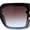Slate Grey - Brown Grey, variant on Womens 90s Designer Fashion Rectangular Rimless Butterfly Plastic Sunglasses Black - Smoke