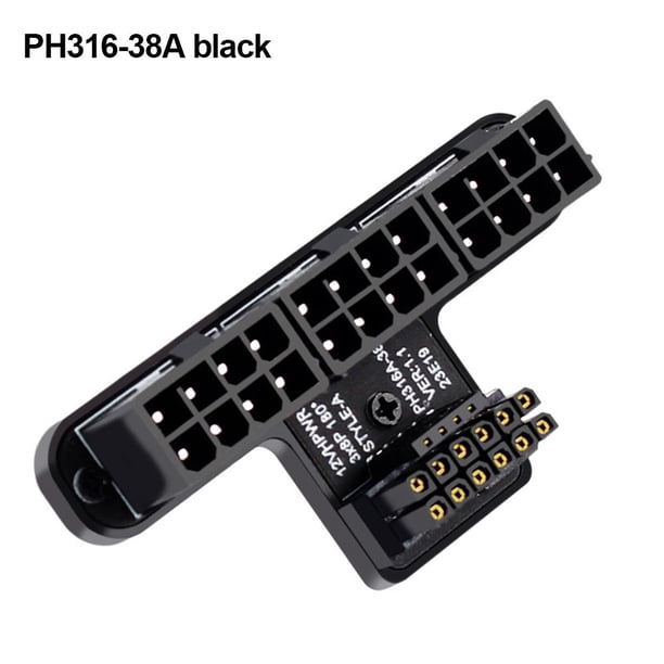 Tarjeta gráfica ATX3.0 Adaptador de cable de alimentación 12+4Pin 600W (PH316-38A Negro)