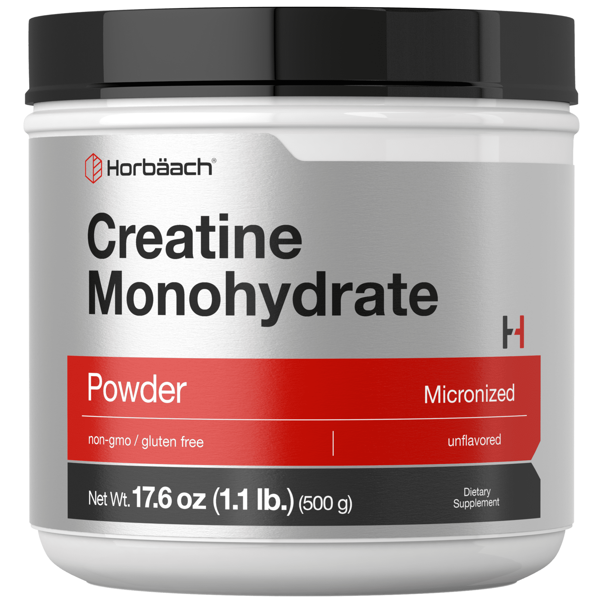 Creatine Monohydrate Powder | 1.1lb (17.6 oz) | Unflavored for Men and Women | by Horbäach