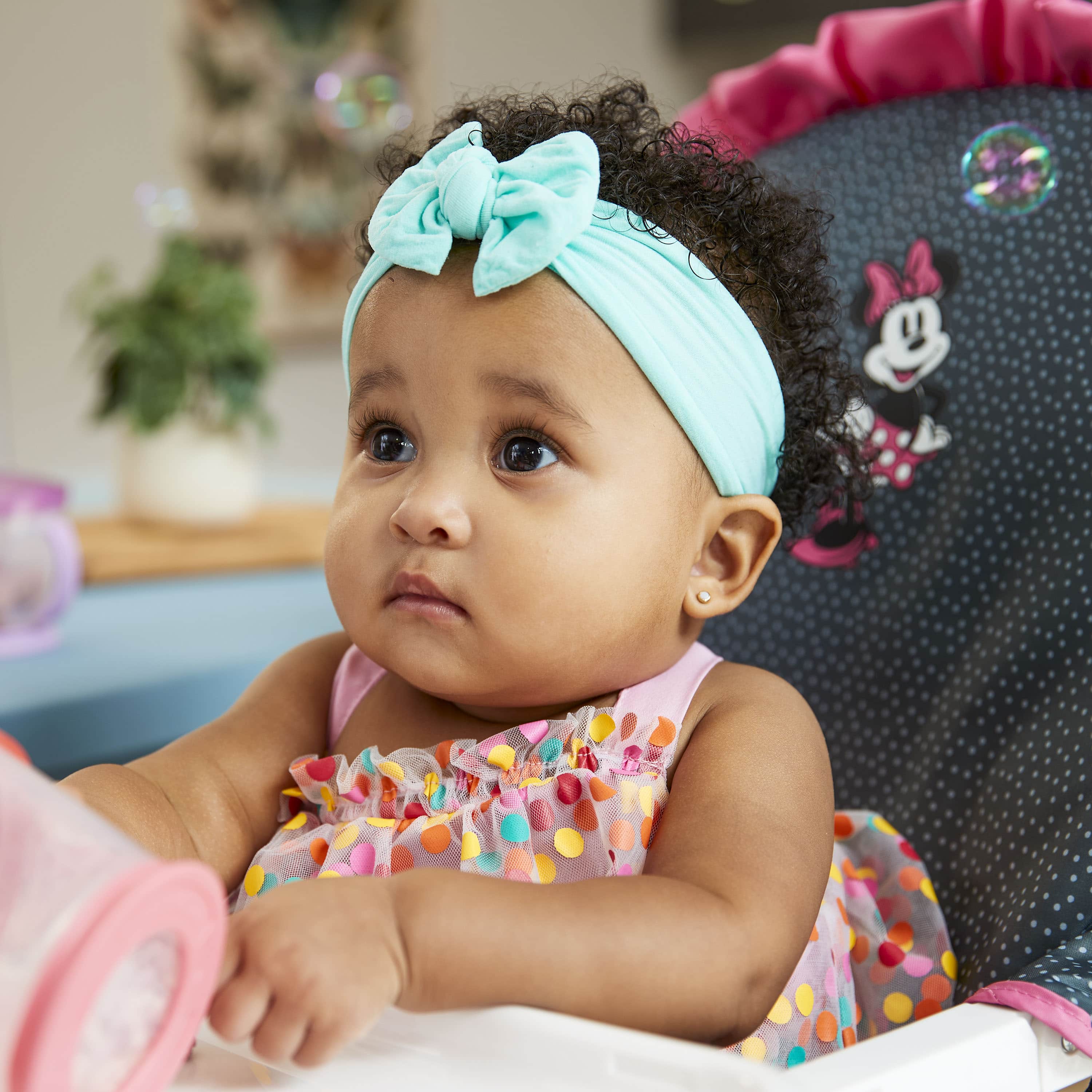 Disney Baby 3D Ultra Full-Size High Chair, Modern Minnie photo 2