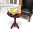thumbnail image 3 of Mini mesa redonda para casa de muñecas - Modelo de mini mesa redonda de madera de 112 cm / Modelo de mesa de comedor para casa de muñecas Modelo de mesa redonda con encaje, 3 of 4