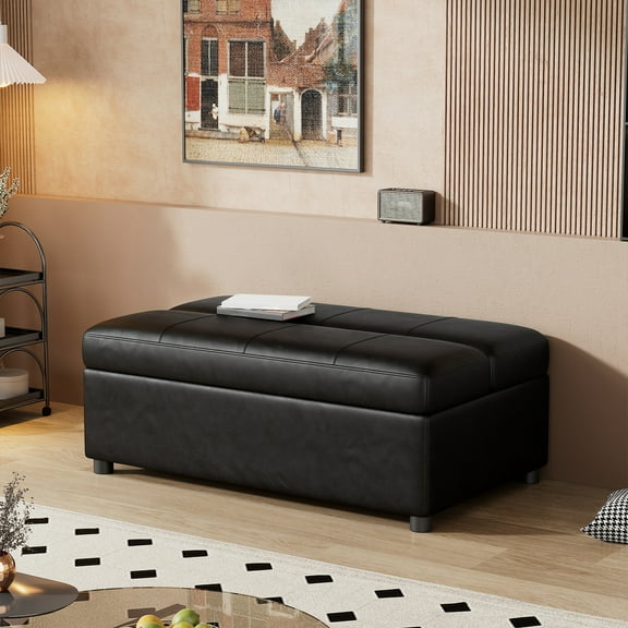 Maritcute Modern Ottoman Folding Bed - Convertible Sleeper Sofa Bed with Mattress, Suitable for Living Room, Bedroom, Office, Apartment, Dorm