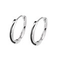 thumbnail image 1 of Pendientes de plata de ley s925 Pendientes de anillo Mobius Pendientes geométricos de diseño de nicho de estilo frío para hombres y mujeres, 1 of 6
