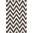 thumbnail image 2 of Safavieh Dhurries Bentley Geometric Area Rug, Brown/Ivory, 3' x 5', 2 of 8