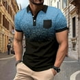 thumbnail image 2 of ameIAEA Men's Summer Short Sleeve Casual 3 Button T-Shirts Basic Golf Work Tees Tops with Pocket, 2 of 5