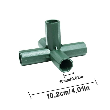 

Garden Tools 5PCS Plastic Plant Awning Joints Connector Frame Greenhouse Bracket Parts