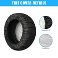 thumbnail image 3 of Unique Bargains Universal 190T Polyester Spare Tire Cover for Jeep Trailer RV SUV Truck Wheel Black-17 Inch, 3 of 6