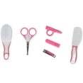thumbnail image 1 of Kit de uñas para bebé, cepillo para el pelo, peine, cortaúñas, tijeras, lima de uñas, juego de manicura infantil, 6 uds., 1 of 8