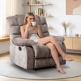 thumbnail image 4 of Bonzy Home Recliner Chairs for Living Room Manual Reclining Chair Single Sofa for Bedroom,Light Taupe, 4 of 5