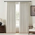 thumbnail image 2 of Nalqet Pinch Pleated Linen Curtains 100% Blackout 108 Inches Long for Living Room Bedroom, Thermal Insulated Room Darkening Window Drapes with Rings Hooks, 1 Panels, Natural, 60"Wx108"L, 2 of 10