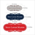 thumbnail image 4 of Designer Spanish Solo Lavar Manos Sign (Black Gold) - Medium, 4 of 4