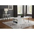 thumbnail image 3 of ACME Harta End Table in White High Gloss & Chrome, 3 of 5