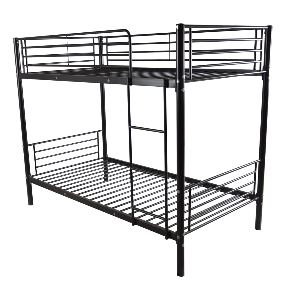Hassch Iron Bed Bunk Bed Frame with Ladder for Kids Twin-Sized Bed ...