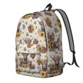 thumbnail image 2 of Highland Cow and Sunflower Print Backpack for School, Cute School Bag with Adjustable Shoulder Straps and Padded Back, 15.7"x11.8"x5.5", 2 of 5