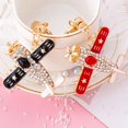 thumbnail image 7 of SmartBy Sparkling Airplane Keychain for Women Girls Cute Rhinestone Airplane Keyring Pendant Handbag Purse Charm for Bag Wallet, 7 of 7